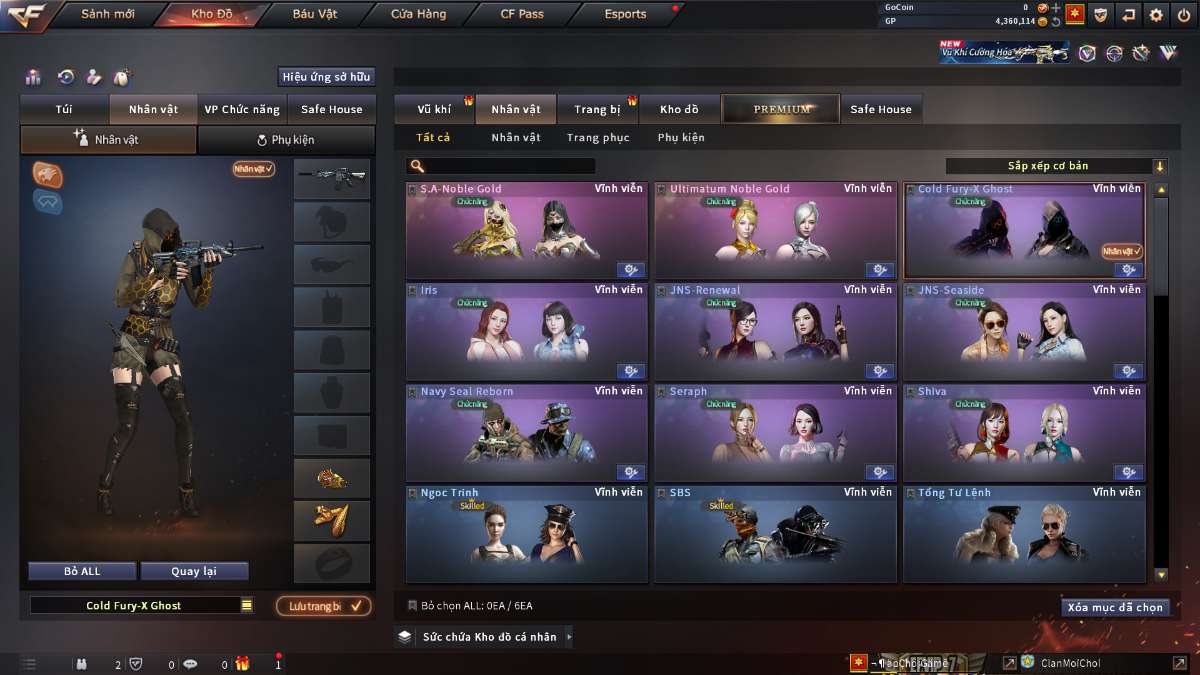 shop acc cf uy tin gia re